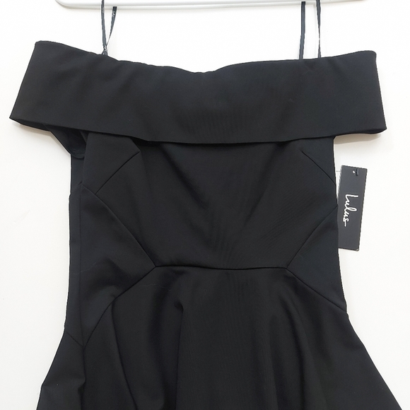 Lulus Black Off-The-Shoulder Top - Picture 14 of 14